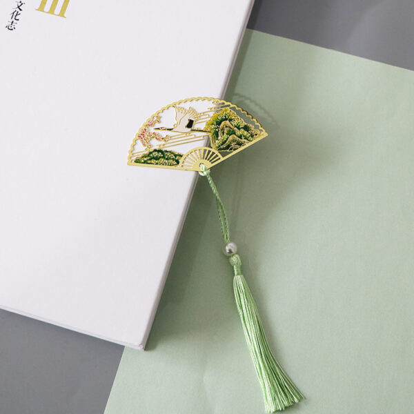 Product image for  Chinese Style Folding Fan Color Bookmarks Home Décor 6