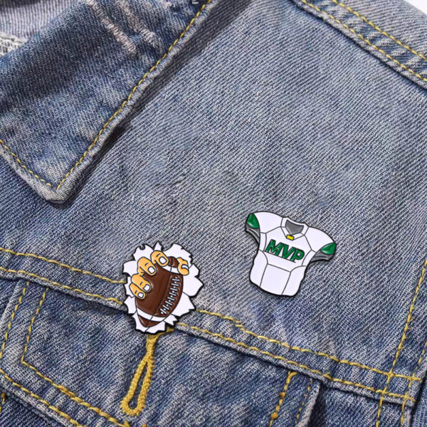 Product image for  Original Rugby Brooch Kinetic System Badge Cartoon Decoration Home Décor 8