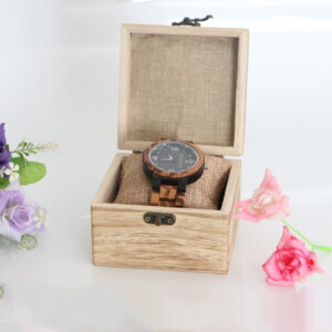 Product image for  Jewelry Box Paulownia WatchWooden Flip Jewelry Home Décor 11