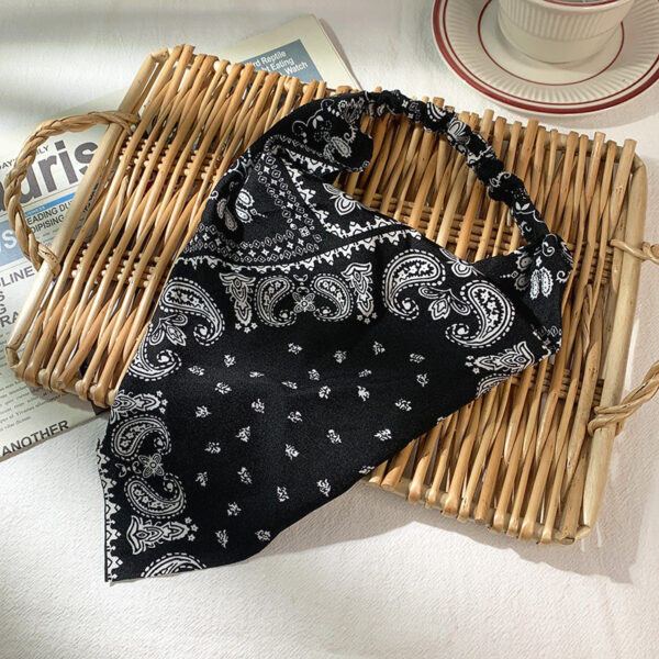 Product image for  Sweet Cute Women Bag Bandana Headband Stretch All-matching Hair Towel Simple Wide Elastic Band Headband Triangular Binder Home Décor 6