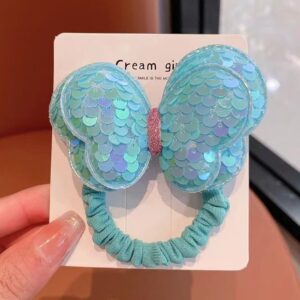 Product image for  Children’s Fashion Simple Sequined Butterfly Hair Rope Home Décor 21