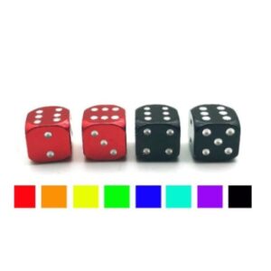 Product image for  Creative Colorful Dice Tire Aluminum Alloy Valve Home Décor 20