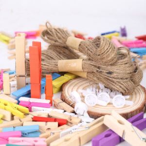 Product image for  Wooden Clip DIY Combination Set Creative Handicraft For Kindergarten Home Décor 12