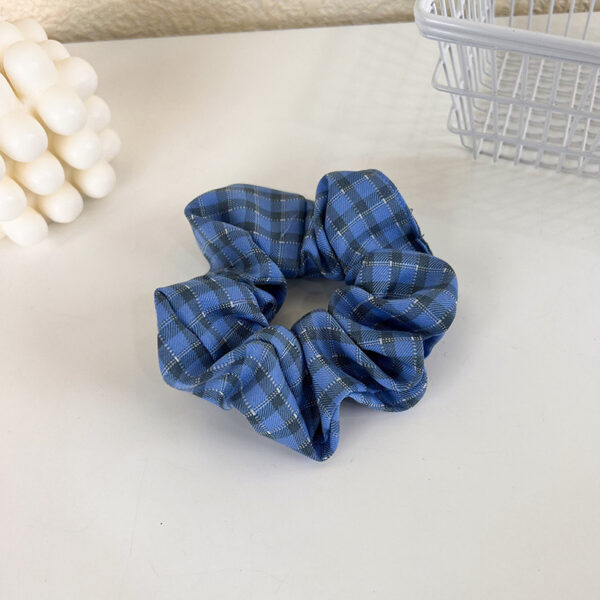 Product image for  Women’s Fashion Plaid Large Intestine Hair Band Home Décor 9