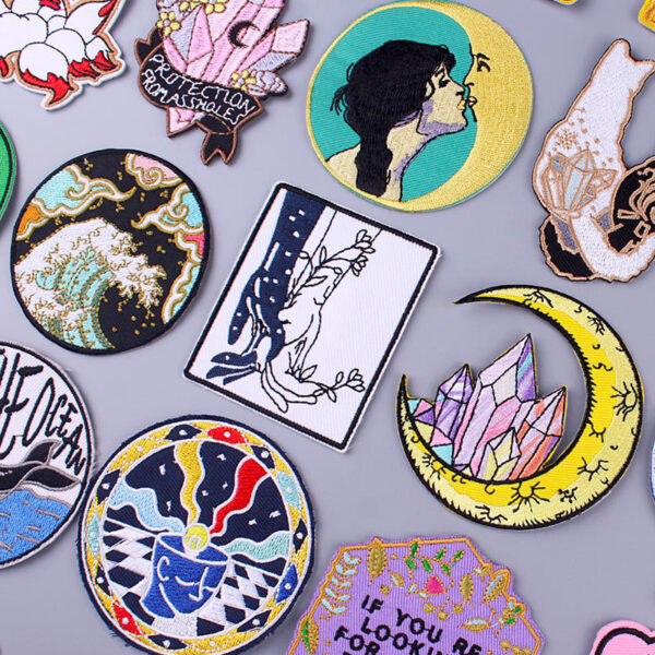 Product image for  Cartoon Animation Embroidery Computer Embroidery T-shirt DIY Moon Gem Patch Home Décor 6