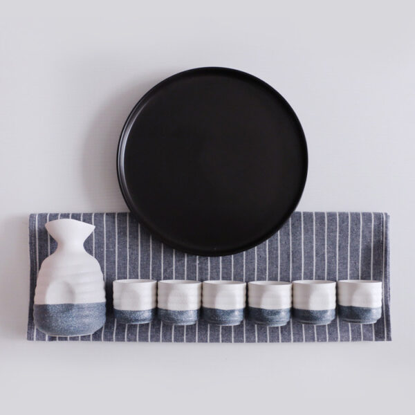 Product image for  Sake Kleine Sake Fles Wijnset, Witte Wijn Gele Wijnglas, Gedistilleerde Glazen Wijndispenser Home Décor 6