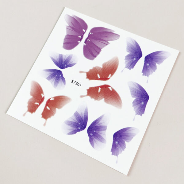 Product image for  Watercolor Butterfly Tattoo Stick 2D Color Hand Back Chest Sticker Home Décor 9