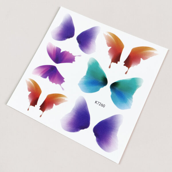 Product image for  Watercolor Butterfly Tattoo Stick 2D Color Hand Back Chest Sticker Home Décor 11