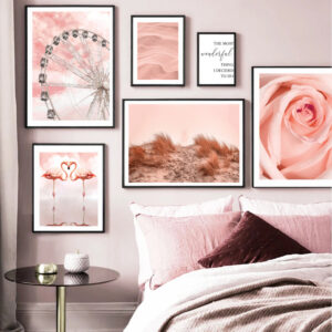 Product image for  Flower Flamingo Canvas Frameless Painting Artworks 14