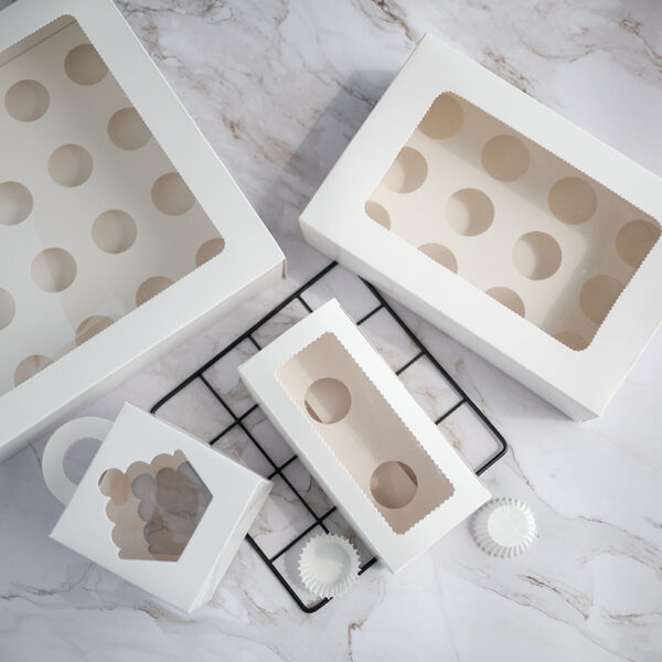 Product image for  Mini Cake Paper Cup Packaging Box For Baking 12 Pieces Of Pudding Home Décor 5