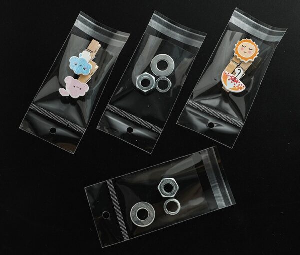 Product image for  Transparent Home Accessories Bag Hanging Hole Self-adhesive Home Décor 5
