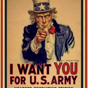 Product image for  Uncle Sam I want you World War II poster Artworks