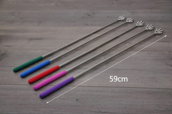 Product image for  Do not ask people to scratch the telescopic stainless steel old man Le  scratch itching  grab back bear claw massage itch Home Décor 7