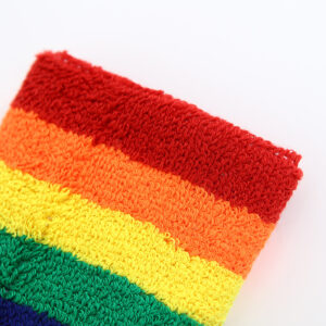 Product image for  Rainbow Wristband Sweat-absorbent Sports Towel Wristband Headband Home Décor 8