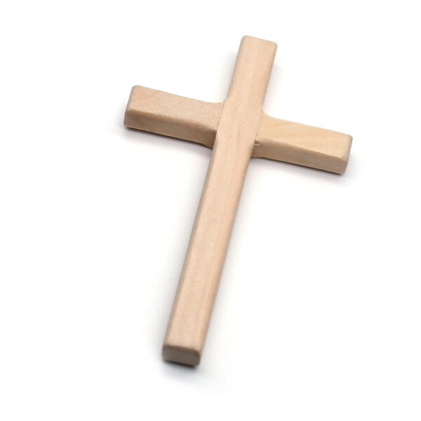 Product image for  Handmade Wooden Icon Religious Prayer Hand Holding A Cross Home Décor 5