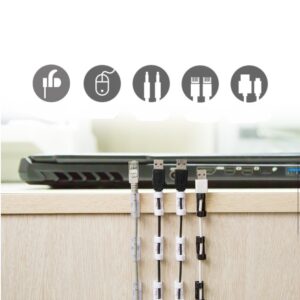 Product image for  Data Cable Storage Buckle Cable Organizer Wall Sticker Home Décor 11