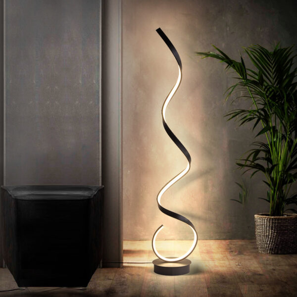 Product image for  Living Room Sofa Simple Spiral Line Wave Floor Lamp Home Décor 5