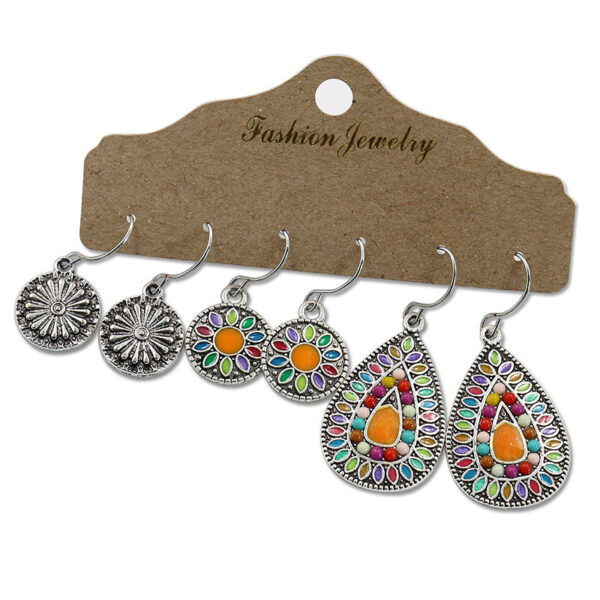 Product image for  Women’s Creative Boho Oil Drop Earrings Home Décor 4