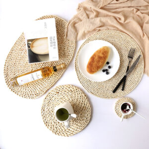 Product image for  Straw Woven Tea Mat, Table Mat, Placemat Home Décor 12