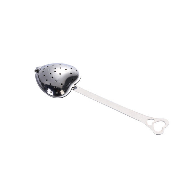 Product image for  Stainless Steel Tea Filter With Chain Metal Herb Spice Strainer Spoon Heart Shaped Tea Infuser Seasoning Ball Teaware Home Décor 6