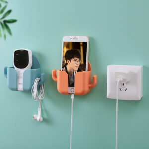 Product image for  Multifunctional Wall-mounted Storage Box Mobile Phone Charging Stand Remote Control Storage Box Plug Wall-mounted Charging Stand Home Décor 7