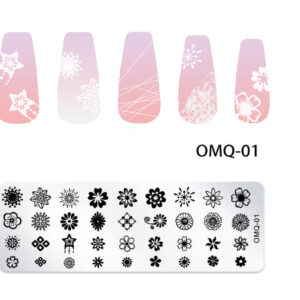Product image for  DIY Nail Art Stamping Plates Stainless Steel Rectangle Home Décor 17