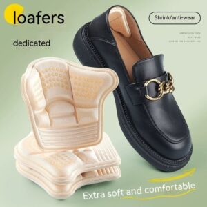 Product image for  Men’s And Women’s Leather Shoes Heel Grips Heel Anti-blister Anti-slip Half Insole Home Décor 11