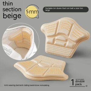 Product image for  Men’s And Women’s Leather Shoes Heel Grips Heel Anti-blister Anti-slip Half Insole Home Décor 14