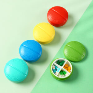 Product image for  Portable Mini Medicine Storage Box With 4 Compartments And Cover Home Décor 6