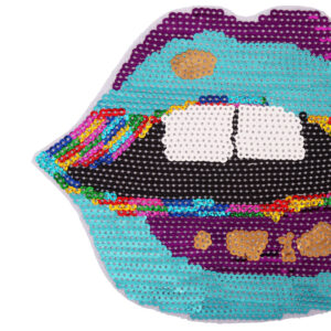 Product image for  Cartoon Large Colored Mouth Embroidery Cloth Sticker Arts, Crafts & Sewing 16