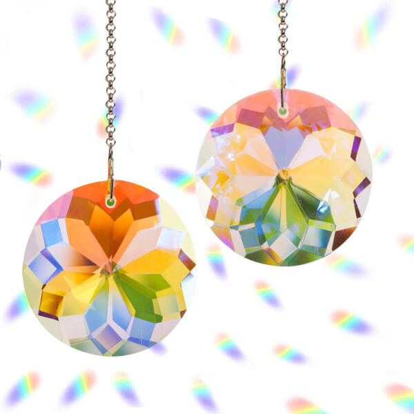 Product image for  Crystal Sun Catcher Prism Crystal Hanging Pendant Lighting Pendant Rainbow Maker Window Home Décor 8