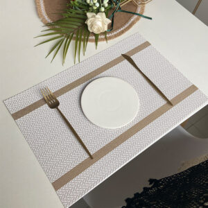 Product image for  Simple Hotel Western Food Non-slip Waterproof PVC Jacquard Insulation Pad Home Décor 12