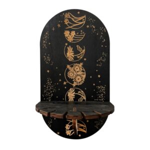 Product image for  Wooden Black Crystal Display Stand Home Décor 15