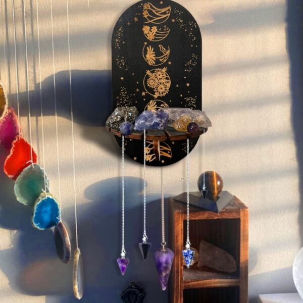 Product image for  Wooden Black Crystal Display Stand Home Décor 11