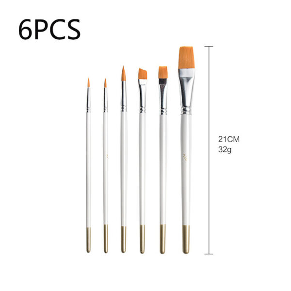 Product image for  Art Supplies Acrylic Oil Painting Golden Tube White Rod Brush Set Home Décor 7