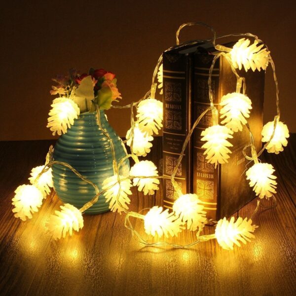 Product image for  LED Simulation Transparent Pine Nut Light String Home Décor 8
