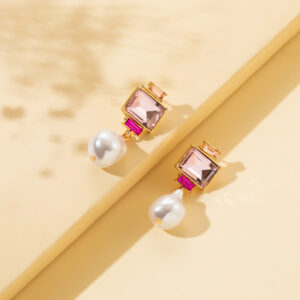 Product image for  Creative Personalised Simple Square Diamond Set Earrings Home Décor 15