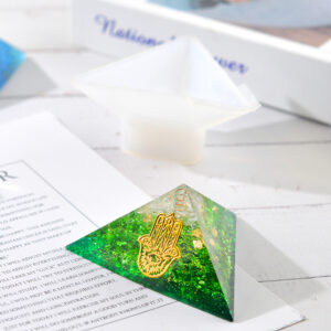 Product image for  Flower DIY Crystal Epoxy Triangular Pyramid Mold Silicone Home Décor 13