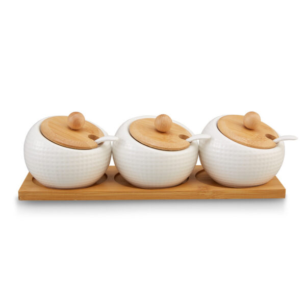 Product image for  Fashion Ceramic Golf Stone Pattern Water Ripple Diamond Straight Bamboo Cover Set Home Décor 11