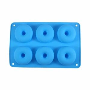 Product image for  Silicone Mold For 6 Round Chocolate Donuts Home Décor 17