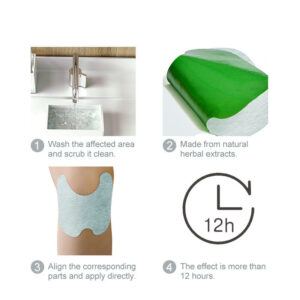 Product image for  Wormwood Knee Patch, Plaster Patch 1 Pack 12 Pieces Home Décor 14