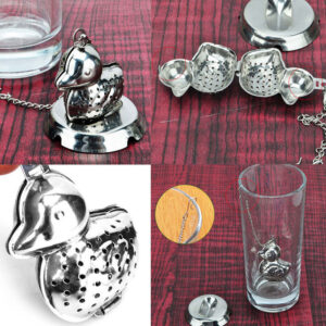 Product image for  Stainless Steel Cute Duck Metal Tea Drainer Home Décor 12