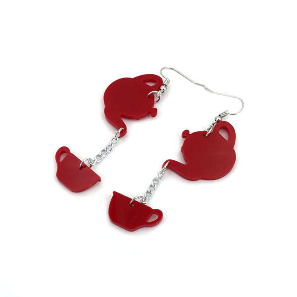 Product image for  Fashion Acrylic Teapot Long Women’s Earrings Home Décor 5