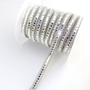 Product image for  Single And Double Row Golden Silver Hot Diamond Decorative Belt Home Décor 12