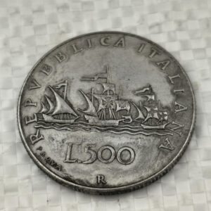 Product image for  Italian Silver Coin Vintage Crafts Can Blow Silver Dollar Home Décor 14
