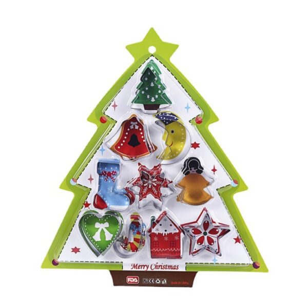 Product image for  Christmas Tree Series Baking Biscuit Mold Stainless Steel Home Décor 7