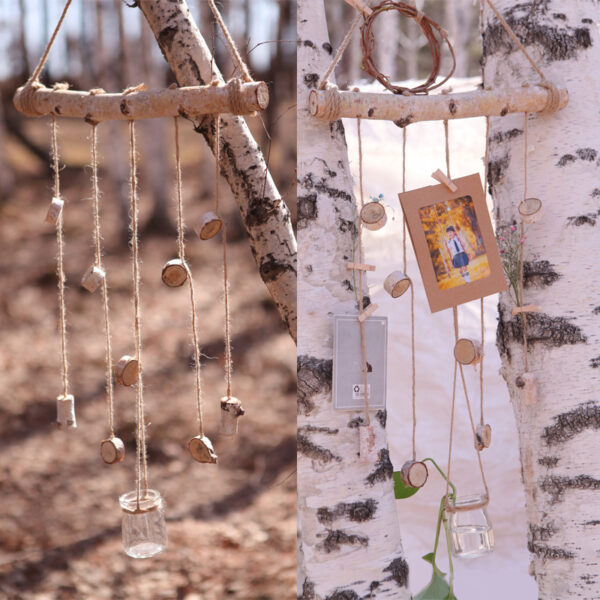 Product image for  Northern European Pastoral Hemp Rope Natural Stick Hanging Curtain Decoration Home Décor 11