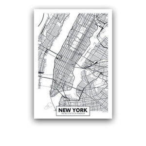 Product image for  Line Drawing City Decoration Painting Study Room Living Room Decoration Painting Artworks 9