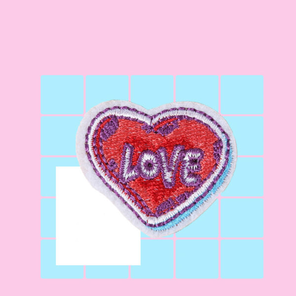 Product image for  Love Embroidery Cloth Paste Charge Coat Decal Home Décor 8