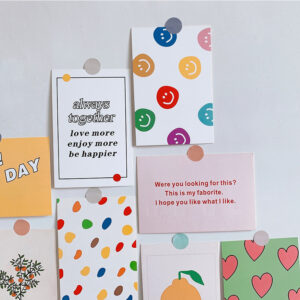 Product image for  Colorful Flowers And Fruits English Art Card Set Home Décor 12
